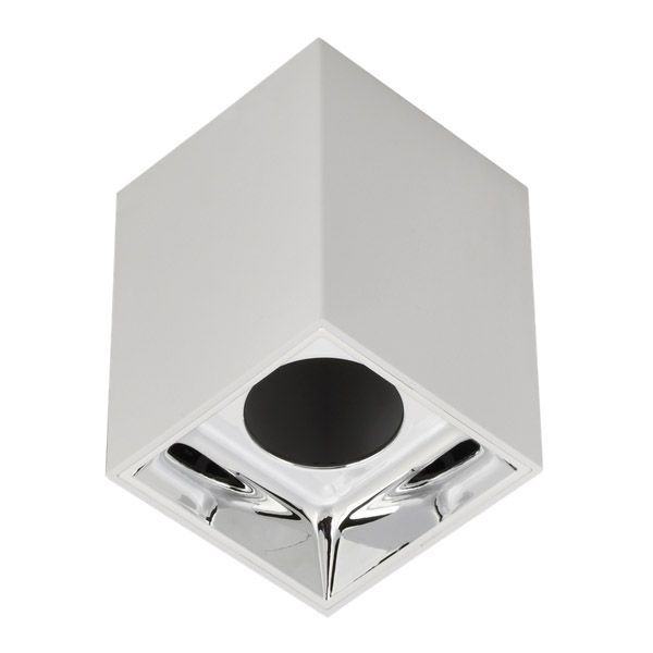 Накладной светильник без лампы IEK LIGHTING 4112 LT-UPB0-4112-GU10-1-K23 GU10 прямоугольный белый/хром