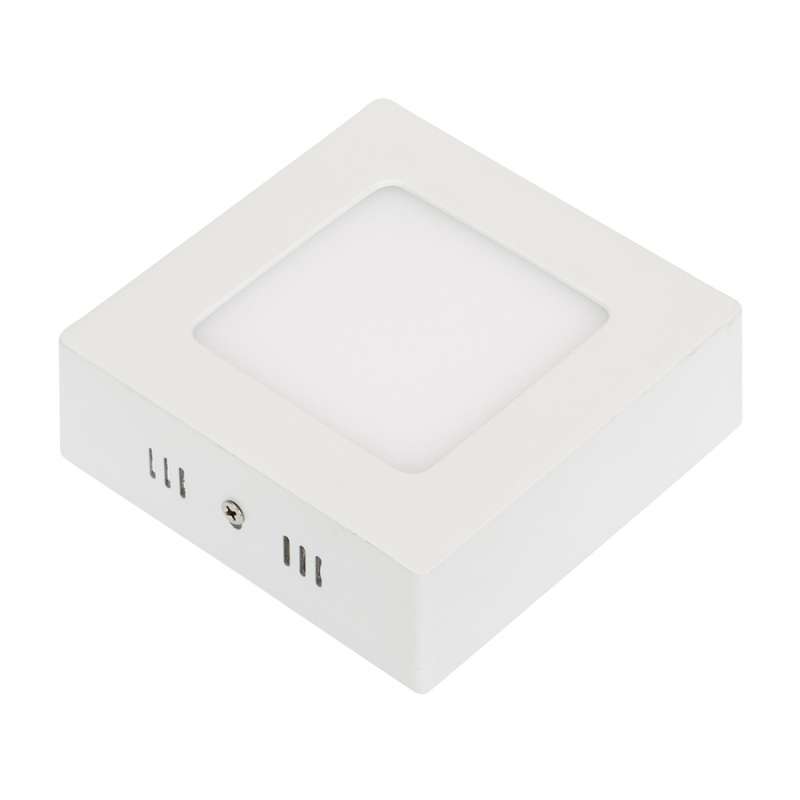 Накладной светильник   6W Белый теплый 018860 SP-S120x120-6W 220V IP20 квадратный накладной белый Уценка!!! с витрины