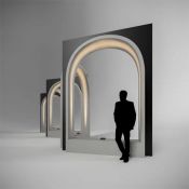 светильник   3W Белый теплый 052701 LGD-STRIPE-3W 220V IP65 прямоугольный накладной серый