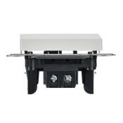 Выключатель встраиваемый одноклавишный проходной IEK BRITE BR-V12-0-10-K01 ВС10-1-6-БрБ белый