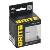 Розетка встраиваемая USB IEK BRITE C 65Вт BR-U13-065-K47 РЮ12-1-БрА алюминий