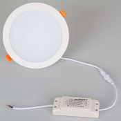 Встраиваемый светильник-панель  18W Белый теплый  021441 DL-BL180-18W 220V IP40 круглый белый