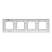 Рамка пластик 4 поста IEK SKANDY SK-M42-K01 SK-F04W арктический белый