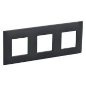 Рамка пластик 3 поста IEK SKANDY SK-M32-K53 SK-F03G графит