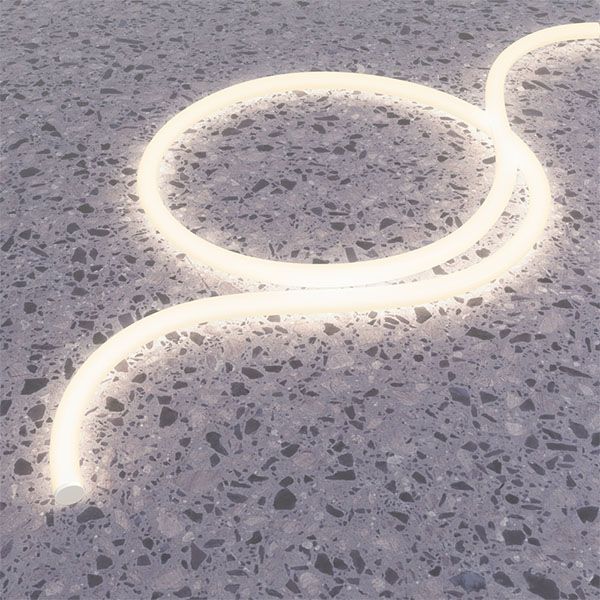 Гибкий неон  250W Белый дневной 433002 360° с фиксацией изгибов 25мм 48V 4000K IP65