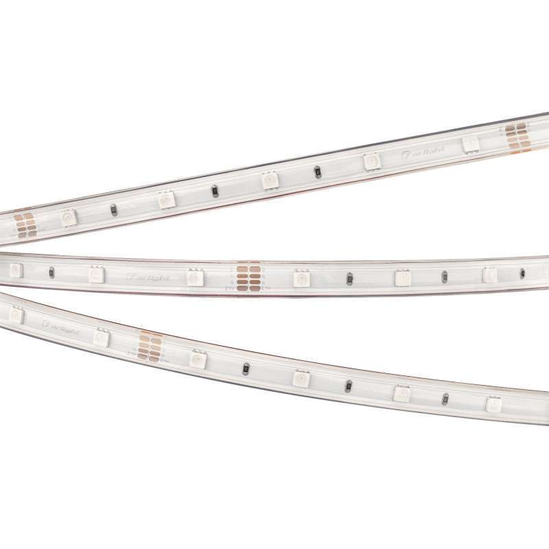 Светодиодная лента RGB 5060 24V  7.2W/m  30Led/метр герм (силиконовая трубка) 026484(2) RTW-PS-B30-13mm IP67