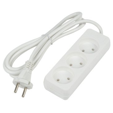 удлинитель без заземления Uniel UL-00009979 S-CU3-1.5 WHITE 1,5м Ultra