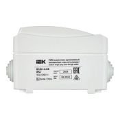 Выключатель одноклавишный проходной EVS10-K01-10-54-DC ФОРС ВС20-1-0-ФБ белый IP54 IEK