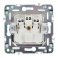 Штепсельная розетка встраиваемая IEK SKANDY 16А SK-R14-16-K02 SK-R04Bl с з/к без з/ш черный