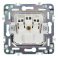 Штепсельная розетка встраиваемая IEK SKANDY 16А SK-R11-16-K02 SK-R05Bl с з/к без з/ш черный