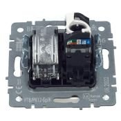 Розетка встраиваемая комбинированная IEK BRITE BR-AK20-1-K36 РТВ/РК12-БрЖ TV+RJ45 кат.5E жемчуг