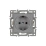 Штепсельная розетка встраиваемая Arlight SCT-MEU1-PL-GR 16А 043732 с з/к серая