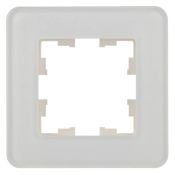 Рамка стеклянная 1 пост IEK BRITE BR-M12-G-41-K01 РУ-1-2-Бр белый RE