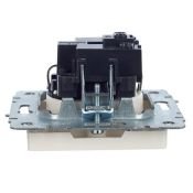 Штепсельная розетка встраиваемая IEK BRITE 16А BR-R14-16-K36 РС14-1-0-БрЖ с з/к и шторками жемчуг