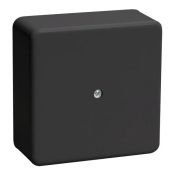 Коробка распаячная КМ для открытой проводки 100х100х29мм черная (RAL 9005) UKO10-100-100-029-K02-E IEK