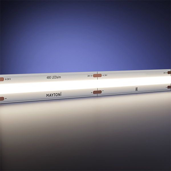 Светодиодная лента Белый дневной COB 24V 15W/m 480Led/метр 201225 20D225 Ultra 4000K