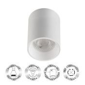 Накладной светильник DENKIRS без лампы NEAT DK3110-WH GU5.3 цилиндр белый