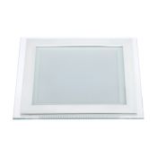 Встраиваемый светильник-панель  12W Белый теплый  015562 LT-S160x160WH стекло 220V IP20 квадратный белый