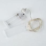 гирлянда НИТЬ на батарейках РОСА Белый UL-00010896 ULD-S0200-020-SСB-2AA WHITE IP20 DEW