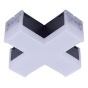 Накладной светильник  12W Белый дневной UL-00013261 ULO-N11X-12W-4000K IP40 BLACK X-образный черный