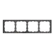 Рамка пластик 4 поста Arlight FRM-NOBE-SFPL-4-GR 054226 серый