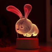 светильник-ночник RGB &quot;Кролик&quot; LED от сети