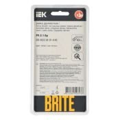 Рамка металлическая 2 поста IEK BRITE BR-M22-M-01-K48 РУ-2-1-Бр титан RE