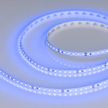 Светодиодная лента Синий 2835 24V  9.6W/m 120Led/метр 008783(3) RT-A120-8mm LUX