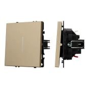 Выключатель встраиваемый одноклавишный проходной Arlight 054262 SWT-NOBE-MKP1-SFPL-L-GD с подсветкой золото