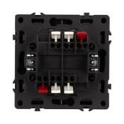 Выключатель встраиваемый двухклавишный проходной 054267 SWT-NOBE-MKP2-SFPL-L-BK (230V, 10A)