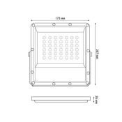 прожектор Белый  50W UL-00012758 ULF-F51D-50W-6500K IP65 200-240V GREY 90deg