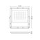прожектор Белый  50W UL-00012758 ULF-F51D-50W-6500K IP65 200-240V GREY 90deg