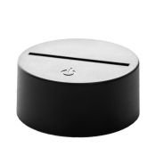 Основание для светильника LED сенсорное 7 цветов USB черный 10х10х3,5 см