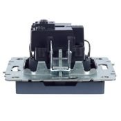 Штепсельная розетка встраиваемая IEK BRITE 16А BR-R11-16-K35 РС11-1-0-БрМ с з/к без з/ш маренго