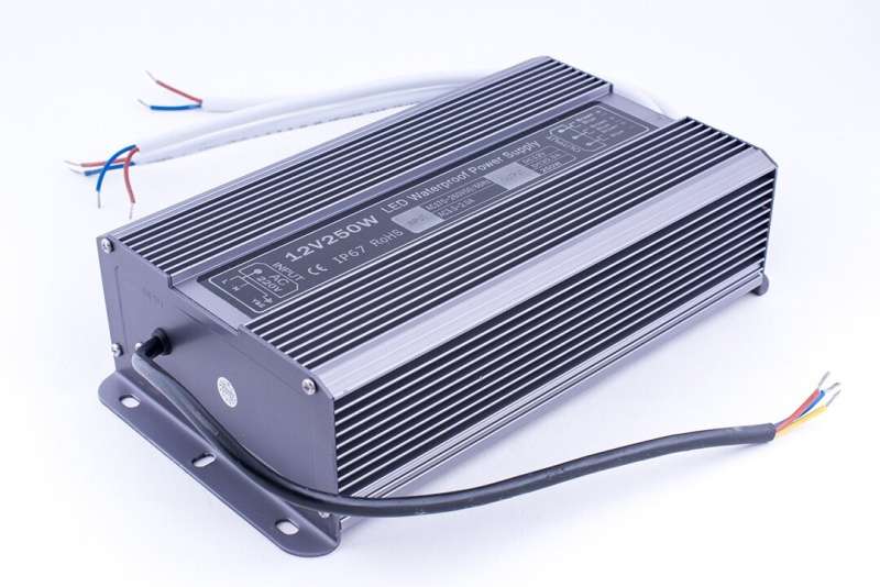 Блок питания (AC-DC) 12V 250W 00-00000267  TPW-250-12  герм IP67  металл