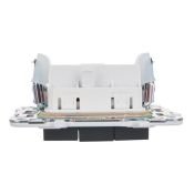 Выключатель встраиваемый трехклавишный IEK SKANDY SK-V30-0-10-K53 SK-V11G графит