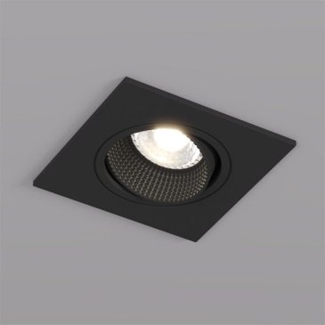 Встраиваемый светильник без лампы DENKIRS RODVIG DK3071-BK GU10/GU5.3 черный квадратный