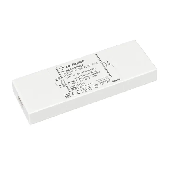 Блок питания (AC-DC) 48V   24W 052079 ARV-SP-48024-FLAT-PFC пластик
