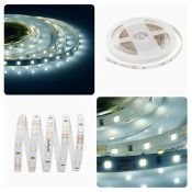 Светодиодная лента Белый холодный 2835 12V  4.8W/m 60led/метр 00-02 8mm IP20