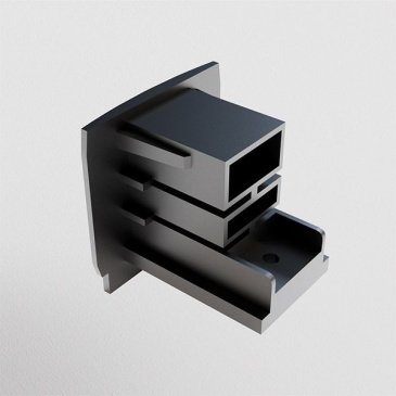 Заглушка торцевая Trinity TRA005EC-31B чёрный
