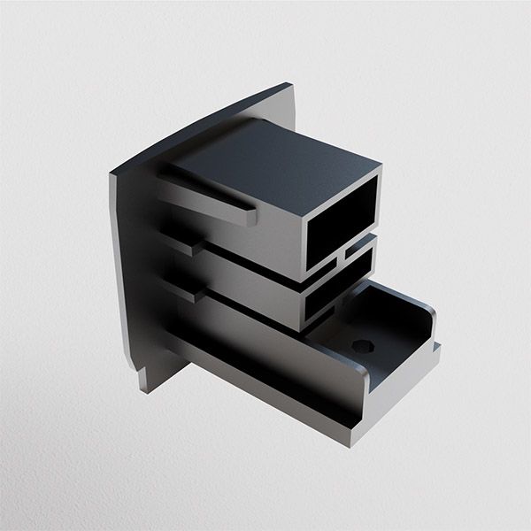 Заглушка торцевая Trinity TRA005EC-31B чёрный