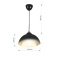 Подвесной светильник без лампы 14-47 1x40W E27 "Пэрсо" фигурный черный