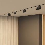 Трековый светильник однофазный  10W Белый теплый SOLID EDDER DK6436-BK IP20 на шинопровод черный