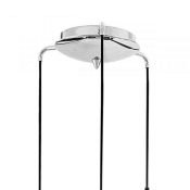 Люстра подвесная Lightstar без лампы 808230 FORMA 3х40W E14 черный/белый