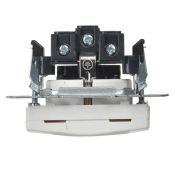 Штепсельная розетка встраиваемая IEK BRITE 16А BR-R16-16-K01 РСбш10-3-БрБ с з/к и шторками с крышкой белый IP20