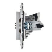Розетка встраиваемая комбинированная IEK SKANDY SK-AK20-1-K23 SK-A14S TV+RJ45 кат.5E серебряный