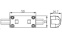 Соединитель прямой ARL-CLEAR-Mini-Line (16x8mm) 022704
