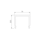 Экран (в профиль PLS-GIP, LOCK) G-K MAT-L матовый 019210(1)