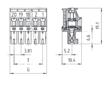 Розетка Wiecon 8813 B/2 OB  -25.620.3235.0