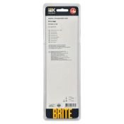 Рамка стеклянная 4 поста IEK BRITE BR-M42-G-K30 РУ-4-2-БрД дымчатый